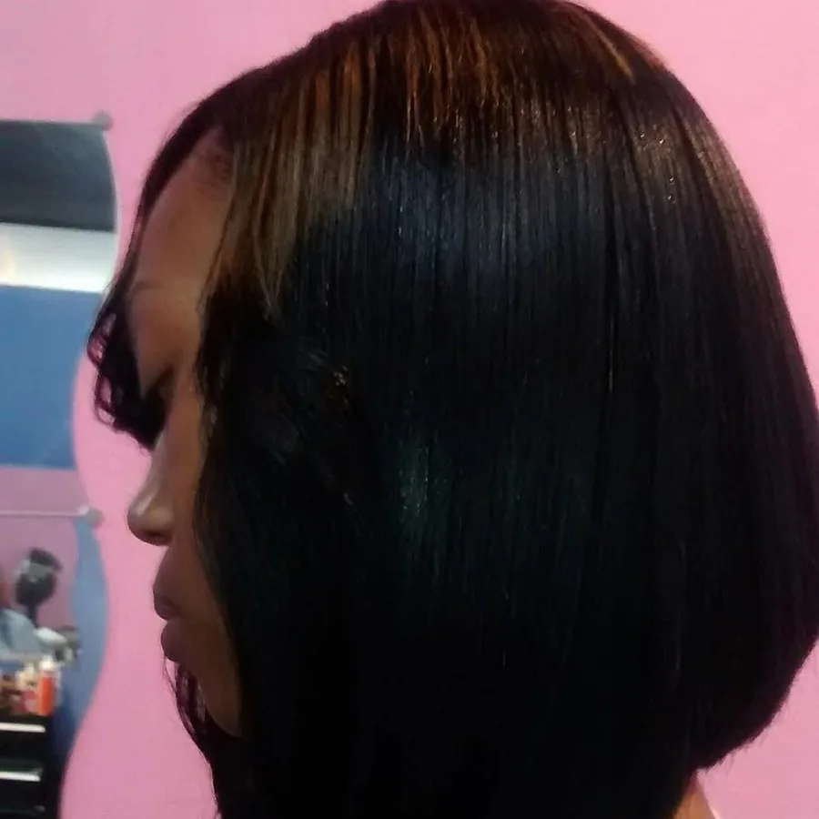 Sleek bob hairstyle